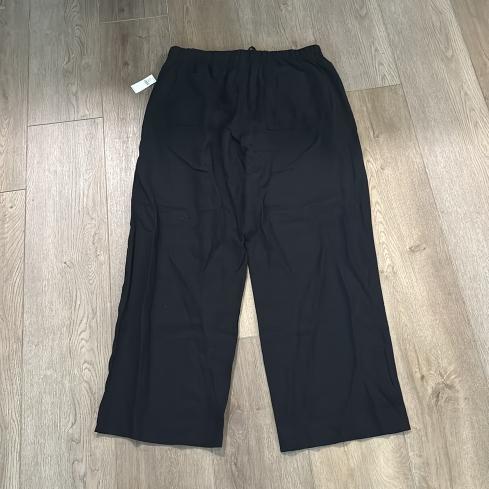 NWT! Black High-Waisted Linen-Blend Straight Pants - Multiple Sizes🔹 - Picture 10 of 10